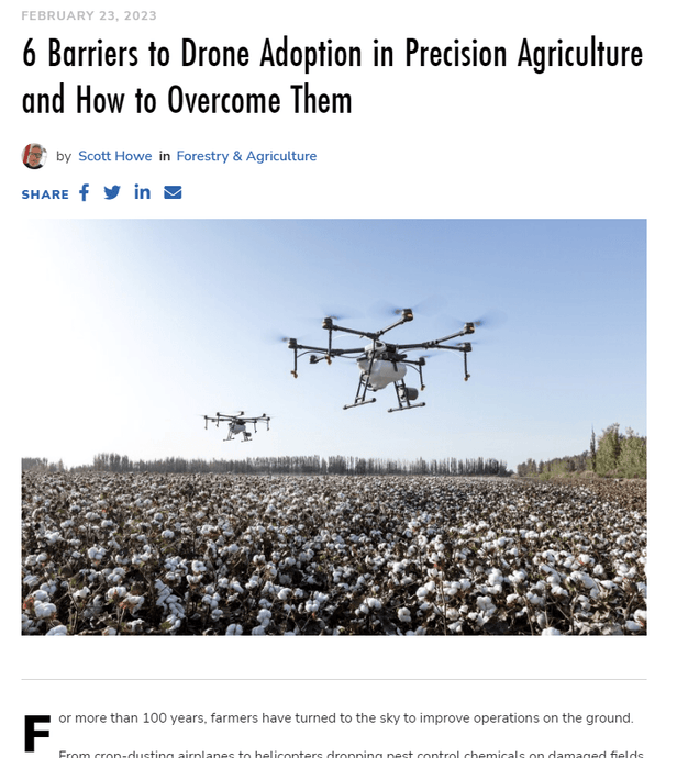 6 Barriers to Drone Adoption in Precision Agriculture and How to Overcome Them