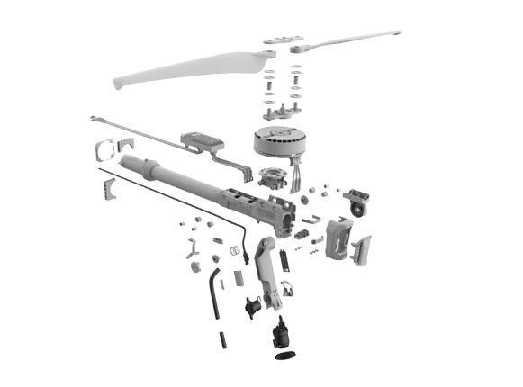 P100 - Arms - Spray System (Arm 3/4)