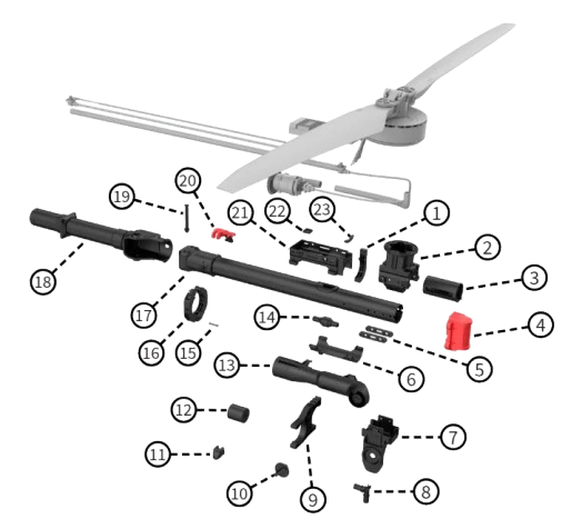 XAG P150 2024 Agricultural Drone>Fuselage front compartment>Frame