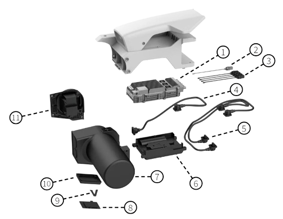 XAG P150 2024 Agricultural Drone>Arm>FC and sensing system